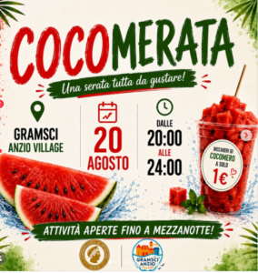 Il sapore dell'estate protagonista ad Anzio: torna l'attesa Cocomerata al Gramsci Village 1