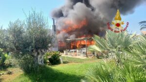 Spaventoso incendio a Maccarese, va a fuoco la Rambla. Paura per gli stabilimenti balneari adiacenti (VIDEO) 2