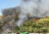 Incendio a monte ciocci