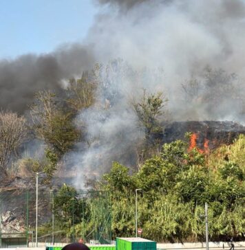 Incendio a monte ciocci