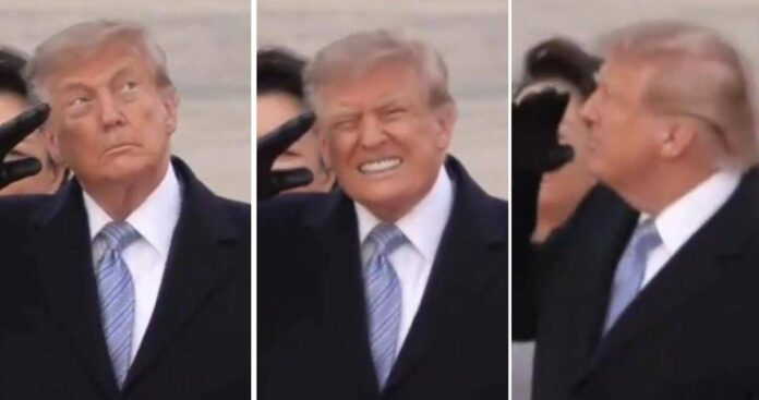 Trump accoglie Xi, passa il jet e il presidente americano ‘si spaventa’