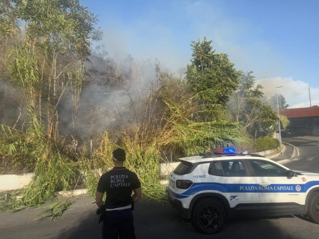 Incendio monte ciocci