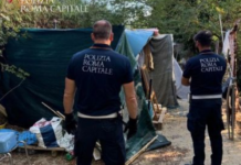 Sgombrata la baraccopoli del Parco urbano del Pineto: l’area risanata dalla polizia locale