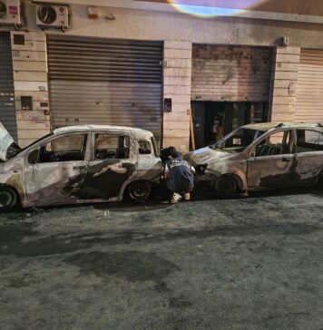 Auto in fiamme Colli Albani