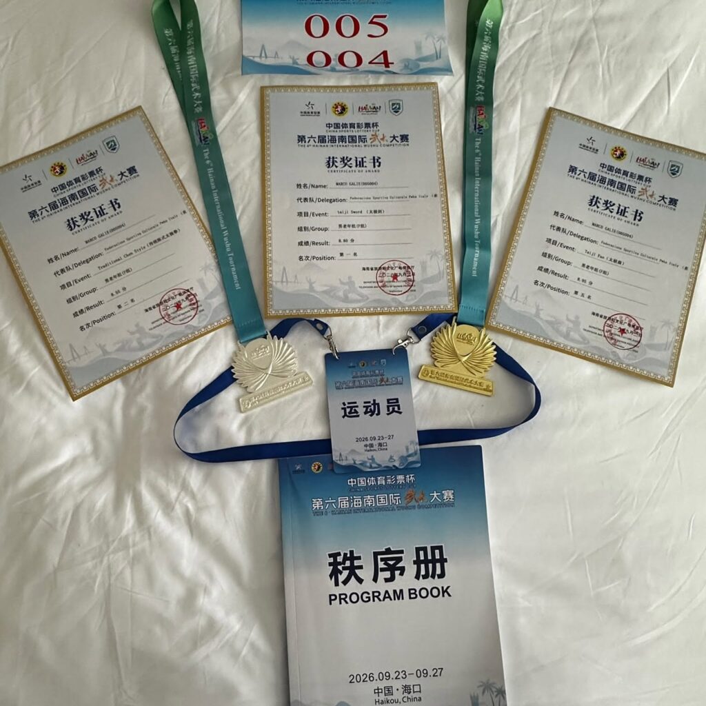 Marco Galiè conquista oro e argento in Cina: prestigioso risultato per la Shan Long Laojia di Ostia Antica 1