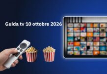 Guida tv 10 ottobre 2026, cosa vedere stasera: programmi in chiaro e su Sky