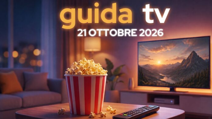 Guida tv 21 ottobre 2026, cosa vedere stasera: programmi in chiaro e su Sky