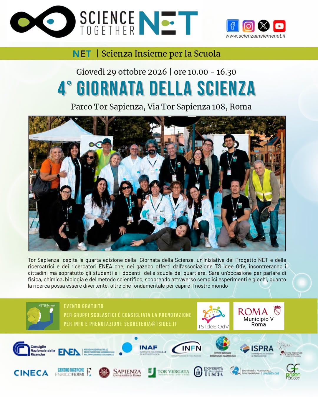 Imparare la scienza divertendosi: a Tor Sapienza l'evento gratuito ENEA con lab di chimica, biologia e fisica (FOTO) 1 Imparare la scienza divertendosi: a Tor Sapienza l'evento gratuito ENEA con lab di chimica, biologia e fisica (FOTO) 1