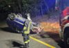 Incidente tra Allumiere e Tolfa, auto si ribalta sulla provinciale: conducente in ospedale