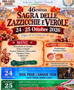 Sagre a Roma e nel Lazio dal 23 al 25 ottobre 2026: dal fallone al pizzocchio, passando per zazzicchie e castagne 2