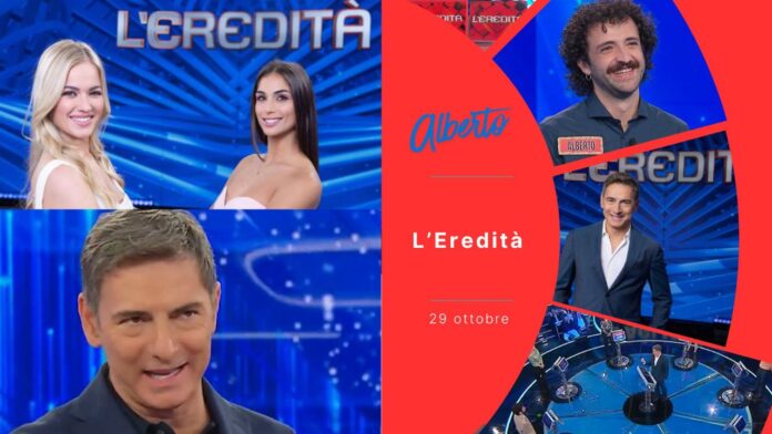 L'Eredità 29 ottobre 2026, Alberto va alla Ghigliottina ma la ballerina lo tradisce: montepremi del campione