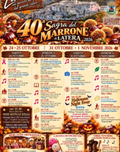 Sagre a Roma e nel Lazio dal 23 al 25 ottobre 2026: dal fallone al pizzocchio, passando per zazzicchie e castagne 5