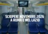 Scioperi Novembre 2026 - Canale 10