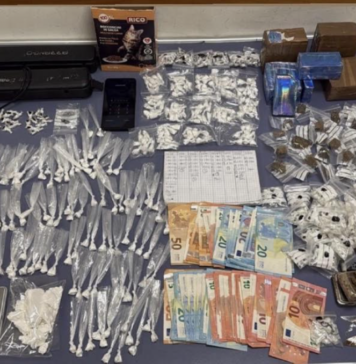 Cocaina tra cibo per animali e camper-distributori: blitz dei Falchi nella periferia est di Roma con otto arresti 
