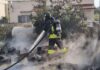 Incendio nel giardino di una casa a Santa Marinella: Vigili del Fuoco intervengono su fiamme e bombola GPL