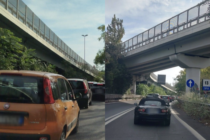 Il traffico bloccato sulla Via del Mare pesa sul rientro in direzione Ostia, code tra l'incrocio con il GRA e Vitinia