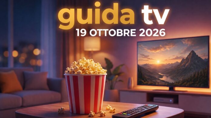 Guida tv 19 ottobre 2026, cosa vedere stasera: programmi in chiaro e su Sky